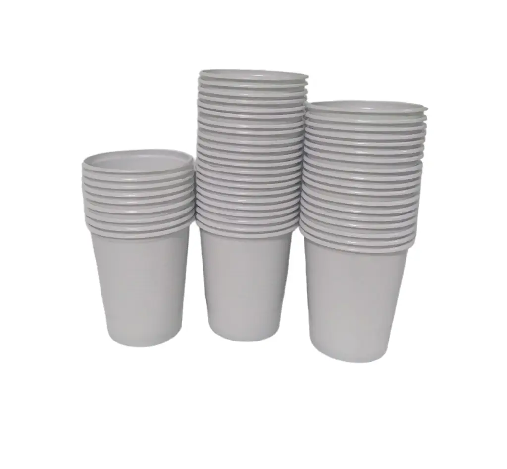 VASO PLÁSTICO BLANCO PS 220cc X 100 UNIDADES