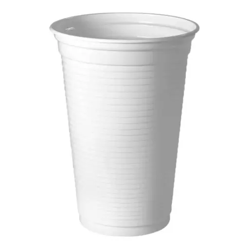 [13308] VASO PLÁSTICO BLANCO PS 300cc X 100 UNIDADES