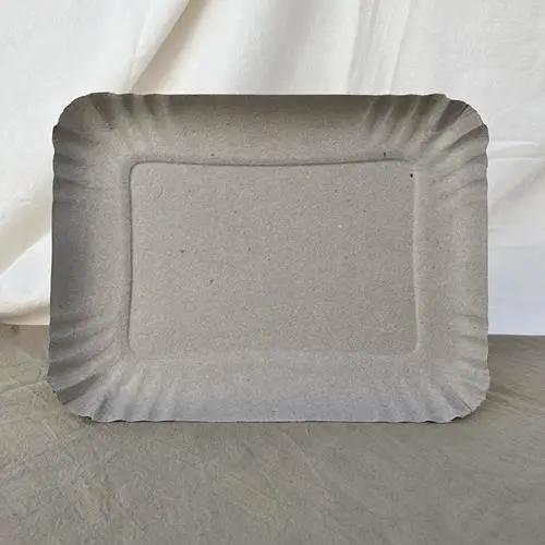 [V6] BANDEJA CARTON GRIS RECT. Nº 6 DPM X100 unidades